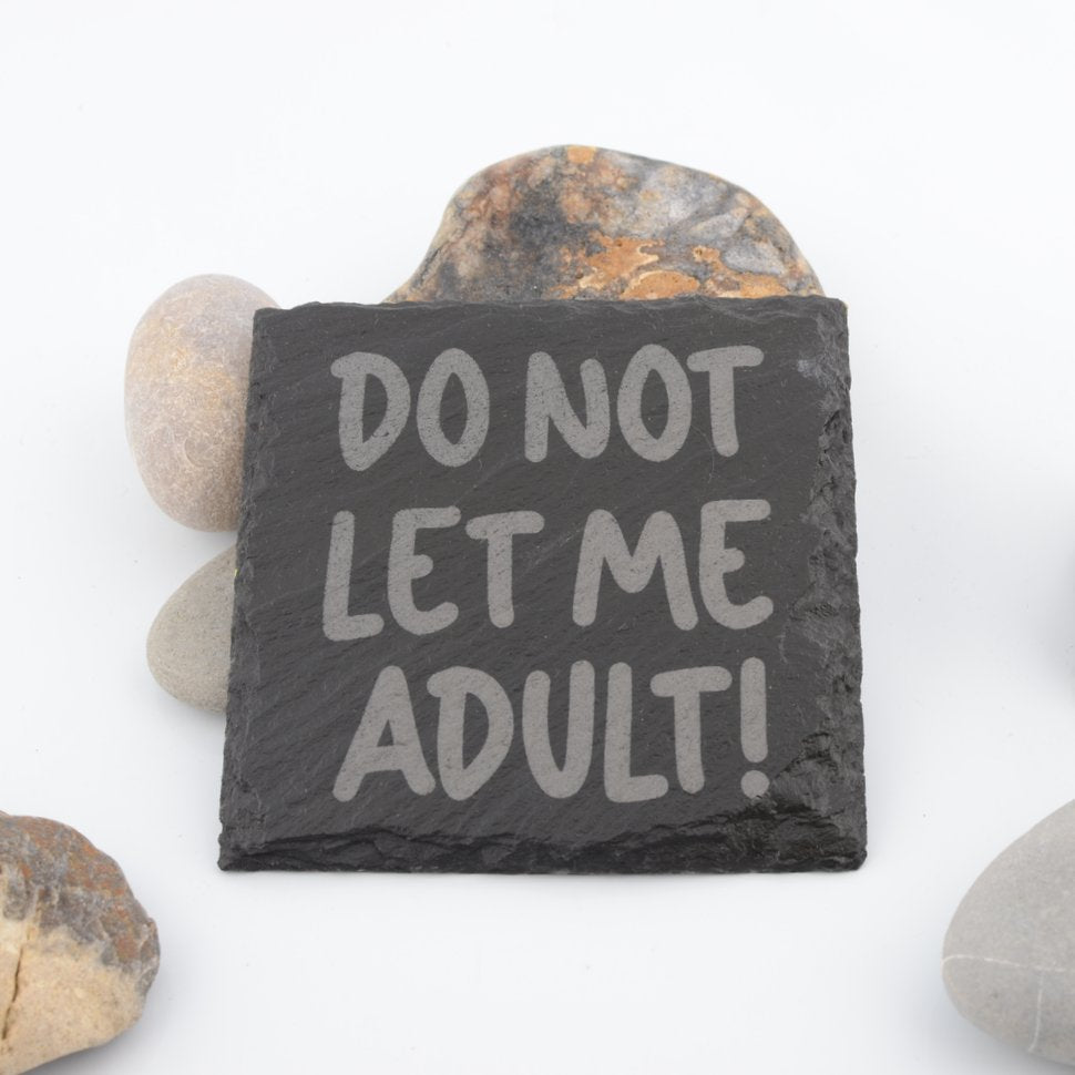 Cheeky Slogan Slate Coasters