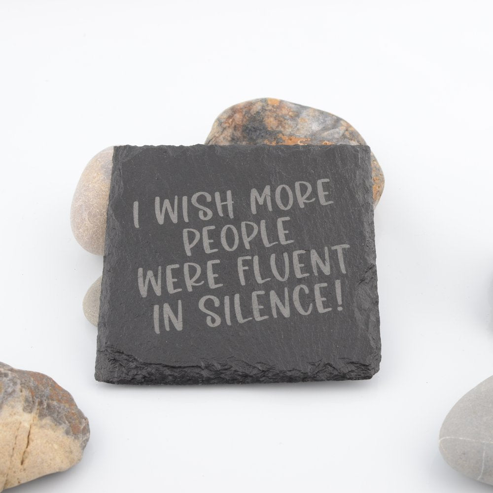 Cheeky Slogan Slate Coasters