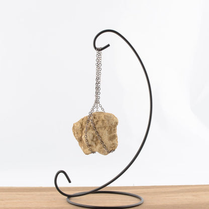 Hanging Curio Display Stand – Metal with Chain Cradle – 23cm High
