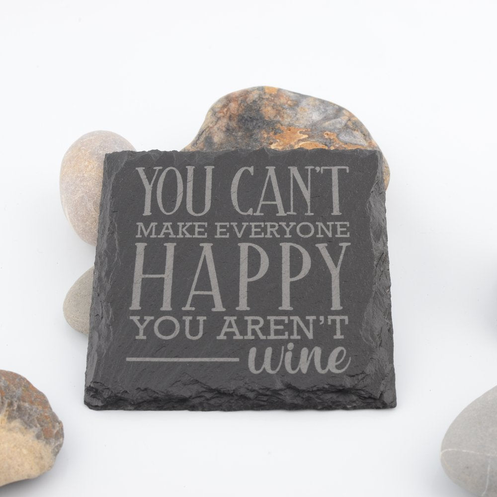 Wine Slogan Slate Coaster