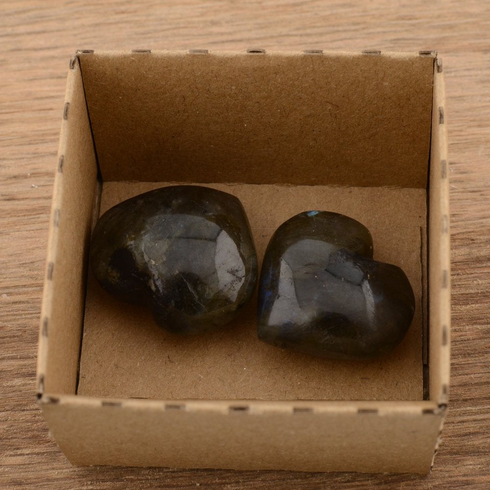 Labradorite Hearts