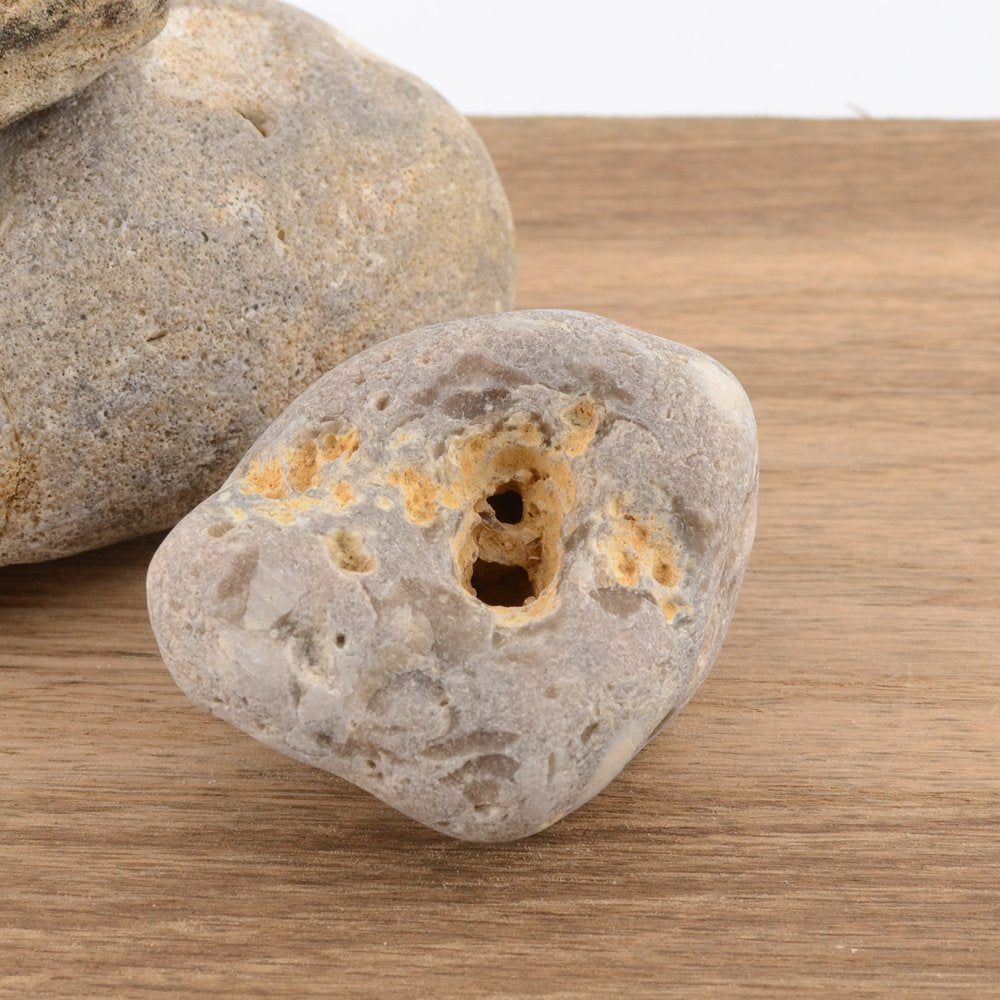Hag Stone -Over 6cm – Naturally Holed Jurassic Coast Pebble