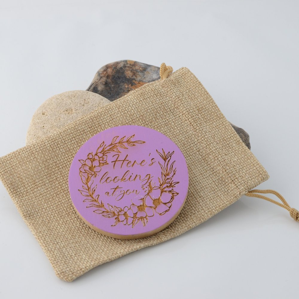 Bamboo Pocket Mirror - Here's looking at you