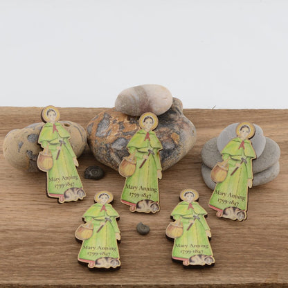 Mary Anning Wooden Magnet