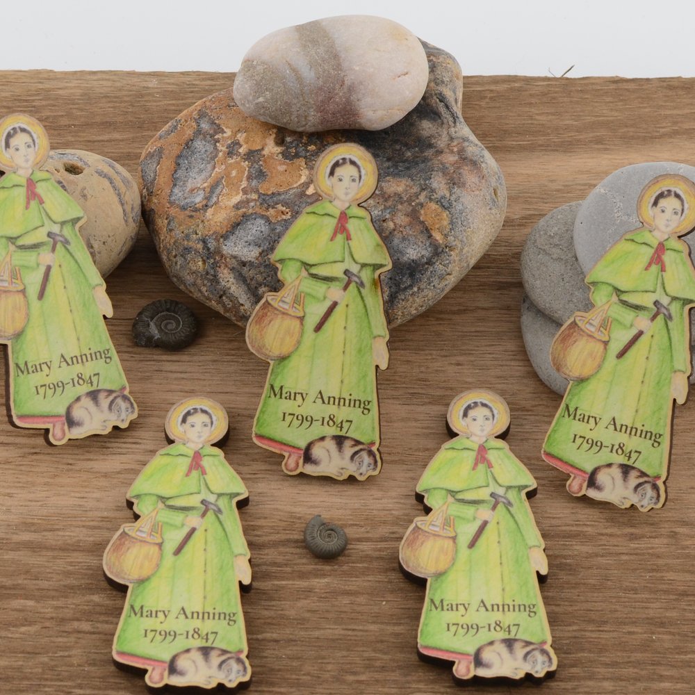 Mary Anning Wooden Magnet