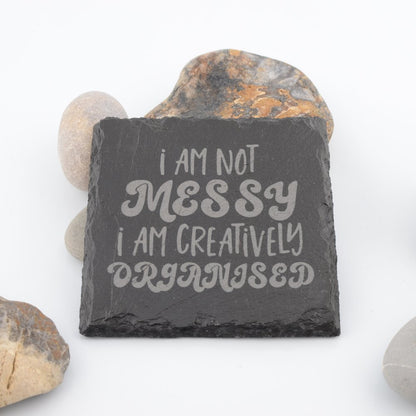 Cheeky Slogan Slate Coasters