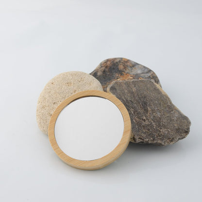 Bamboo Pocket Mirror - Smile you are beautiful