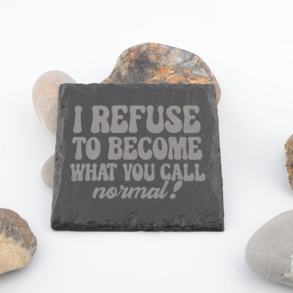 Cheeky Slogan Slate Coasters