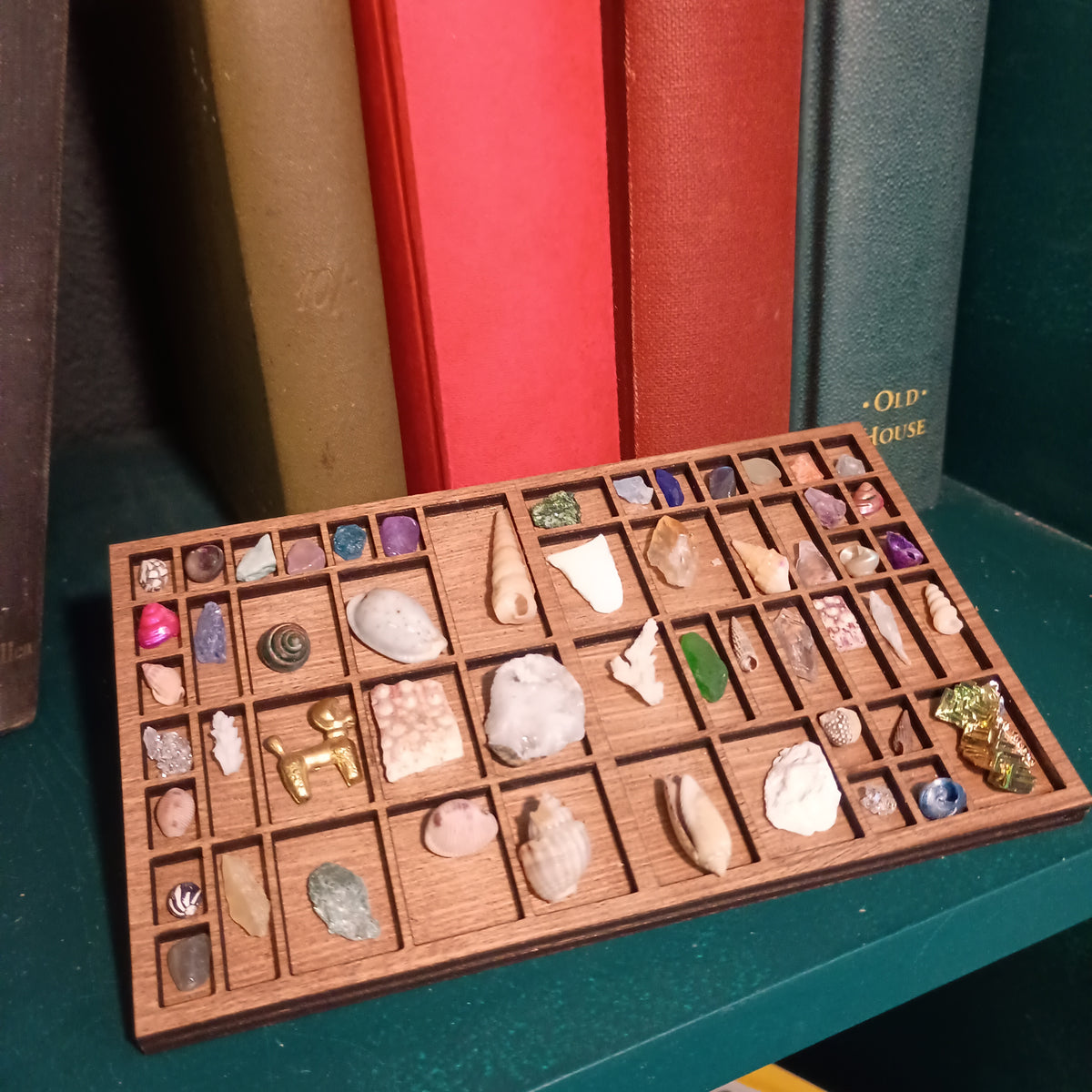 Micro Mini Printer's Tray – Display Shelf for Tiny Shells, Crystals, Miniatures & Curios