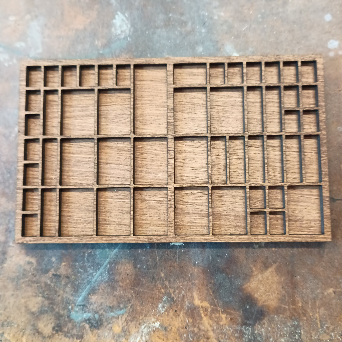 Micro Mini Printer's Tray – Display Shelf for Tiny Shells, Crystals, Miniatures & Curios