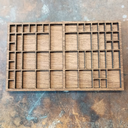 Micro Mini Printer's Tray – Display Shelf for Tiny Shells, Crystals, Miniatures & Curios