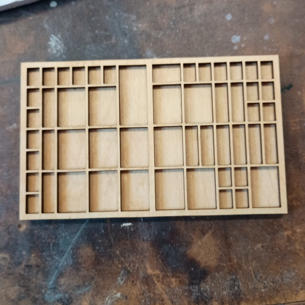 Micro Mini Printer's Tray – Display Shelf for Tiny Shells, Crystals, Miniatures & Curios