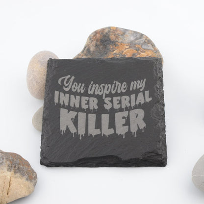 Cheeky Slogan Slate Coasters