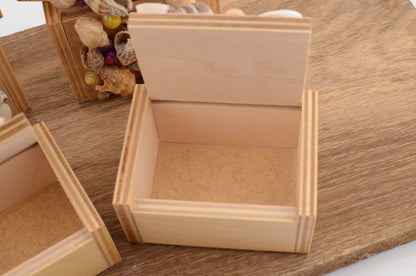 Seashell  Wooden Trinket Box