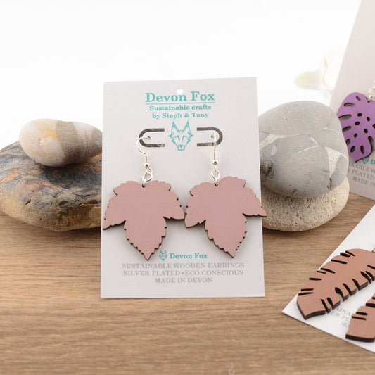Sycamore Leaf Earrings