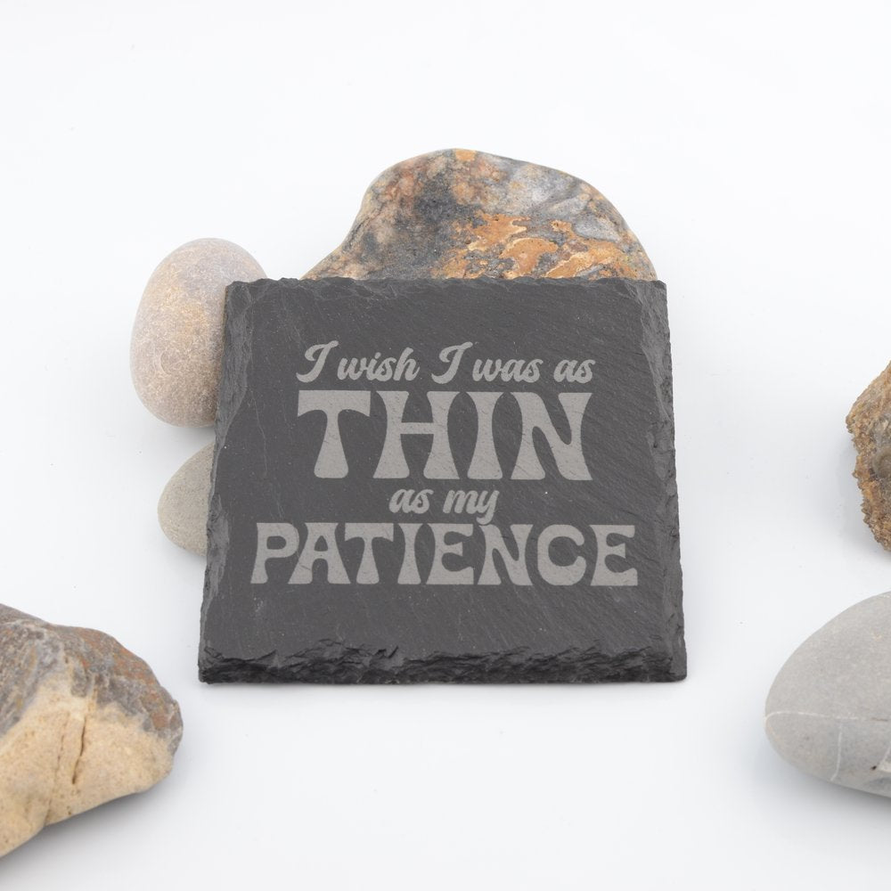 Cheeky Slogan Slate Coasters